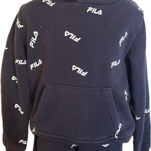 Fila Dark Blue Hoodie with Jogging Pants Set 4T